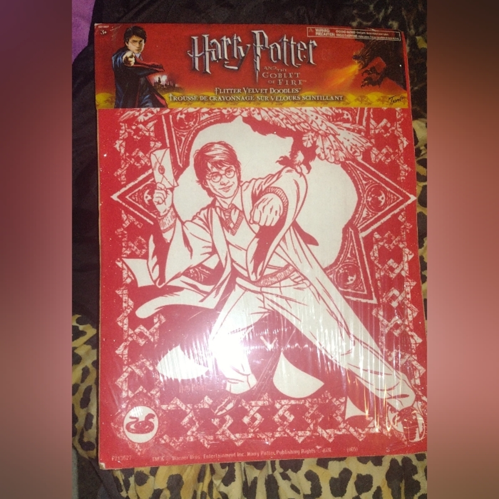 HARRY POTTER Goblet of Fire FLITTER DOODLES Velvet COLORING Posters